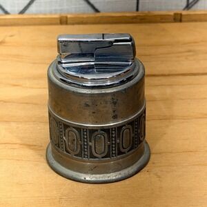 Vintage Selandia Norway Pewter Table Lighter Mid Century Modern Scandinavian